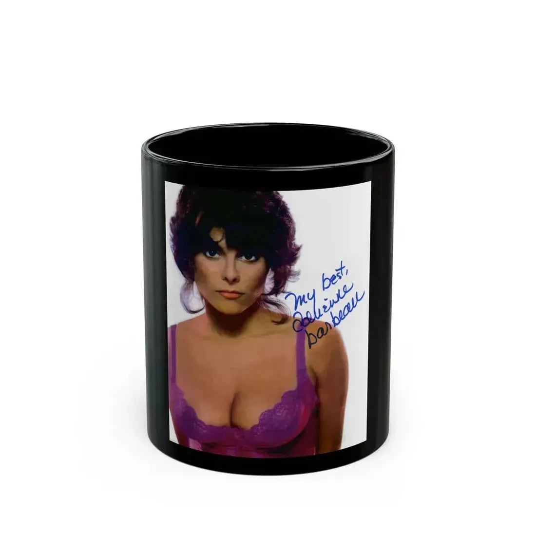 Adrienne Barbeau #07 (Vintage Female Icon) Black Coffee Mug 11oz - Go Mug Yourself