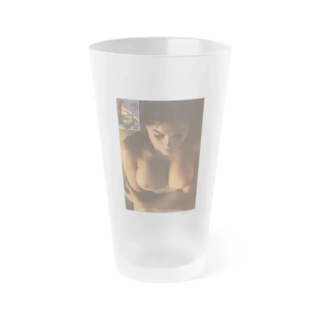 Adrienne Barbeau #18 - Topless (Vintage Female Icon) Frosted Pint Glass 16oz 16oz Frosted - Go Mug Yourself