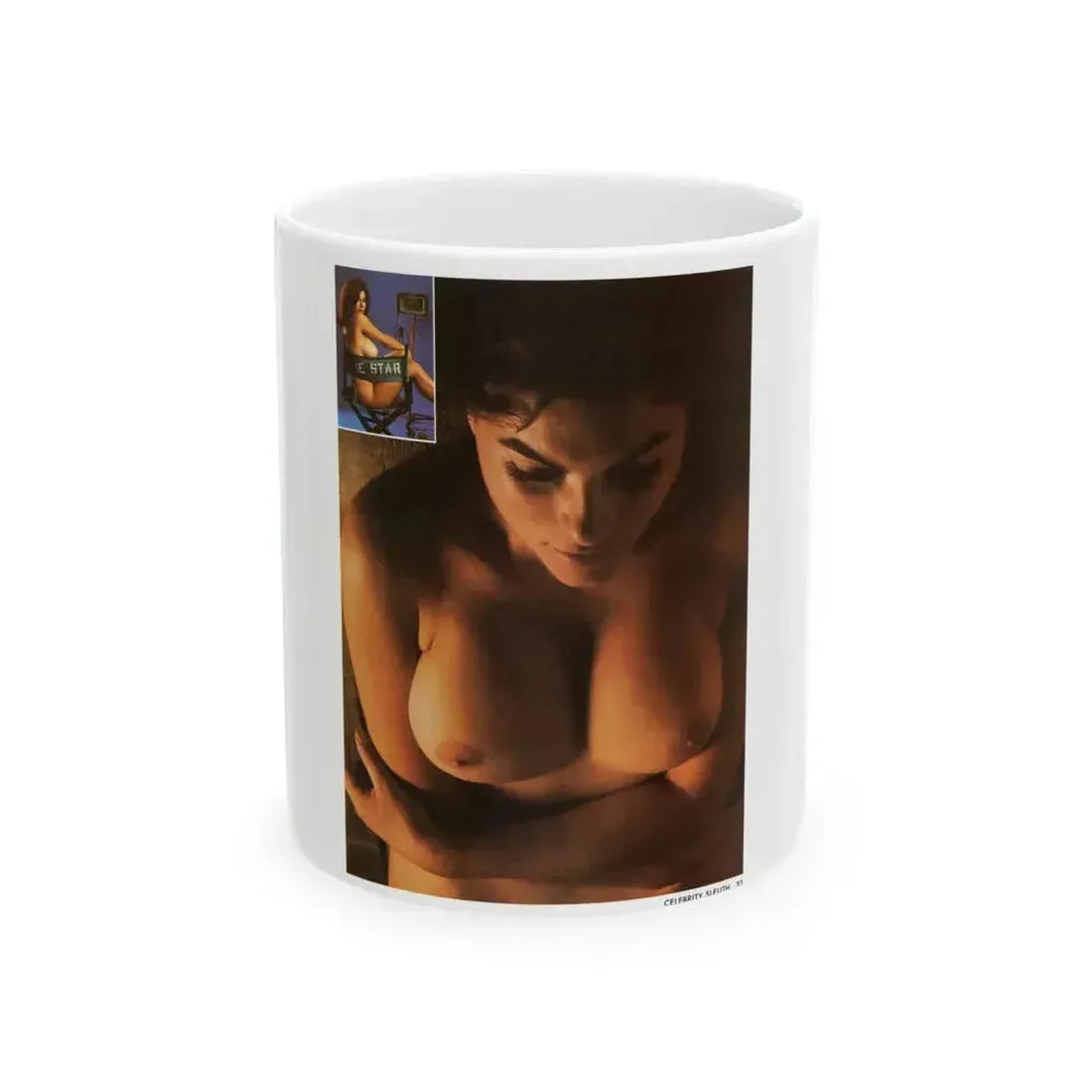 Adrienne Barbeau #18 - Topless (Vintage Female Icon) White Coffee Mug 11oz - Go Mug Yourself