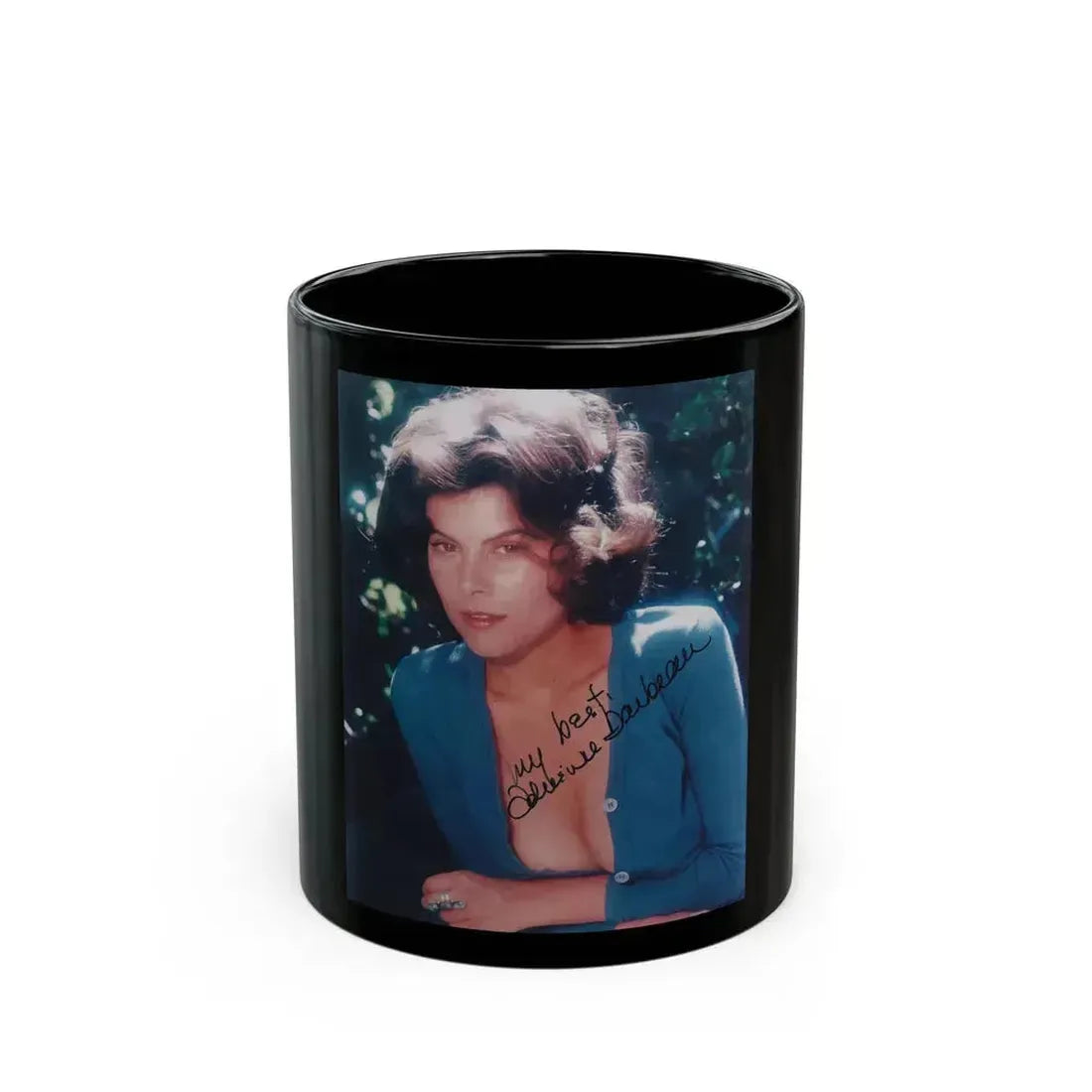 Adrienne Barbeau #38 (Vintage Female Icon) Black Coffee Mug 11oz - Go Mug Yourself