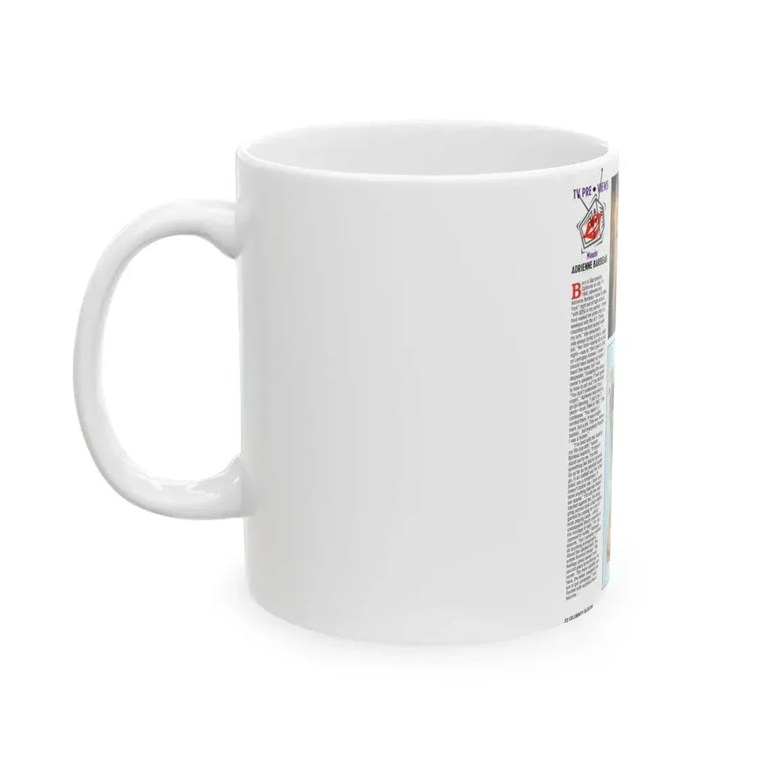 Adrienne Barbeau #47 - Topless Mag. Spread (Vintage Female Icon) White Coffee Mug - Go Mug Yourself