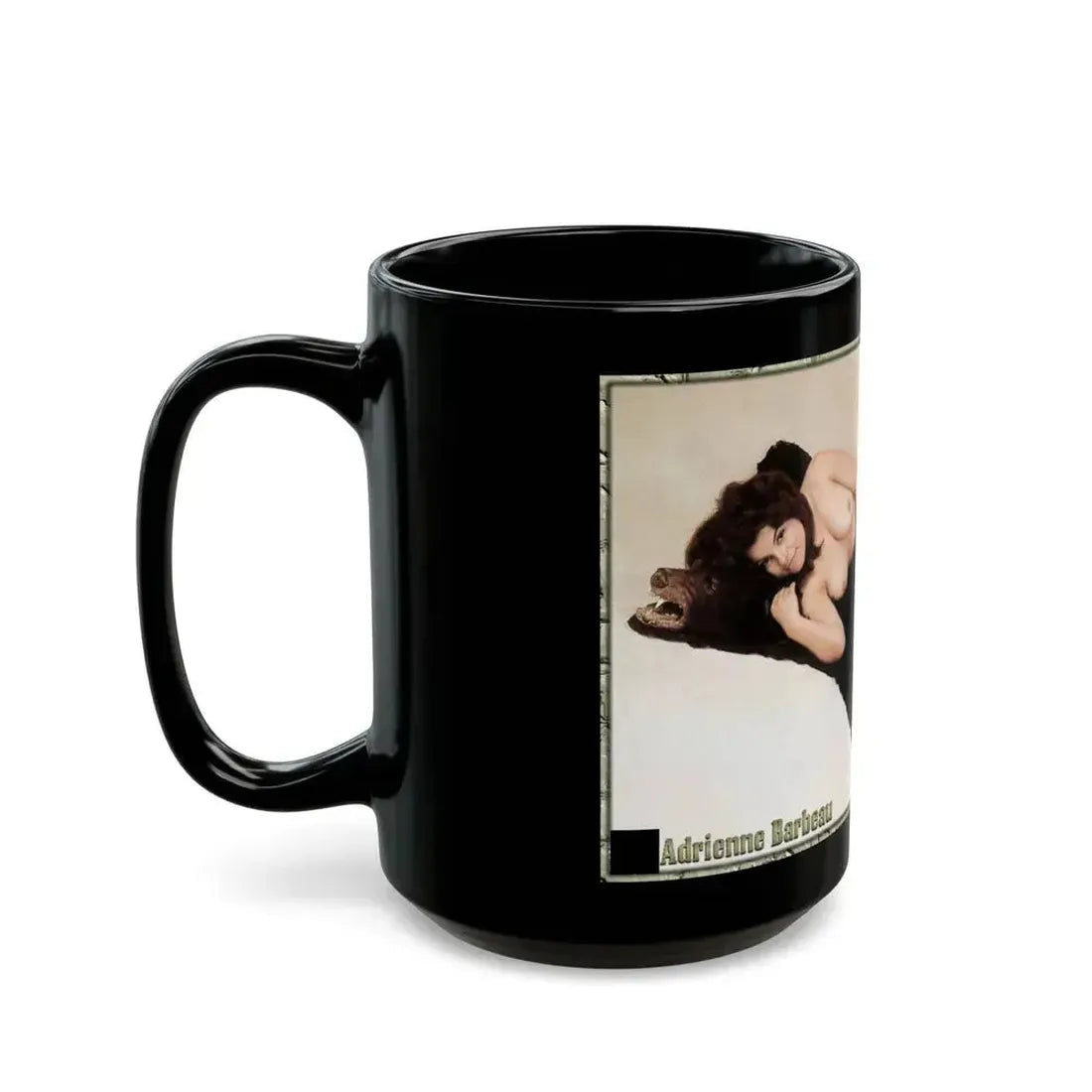 Adrienne Barbeau #50 - Topless (Vintage Female Icon) Black Coffee Mug - Go Mug Yourself