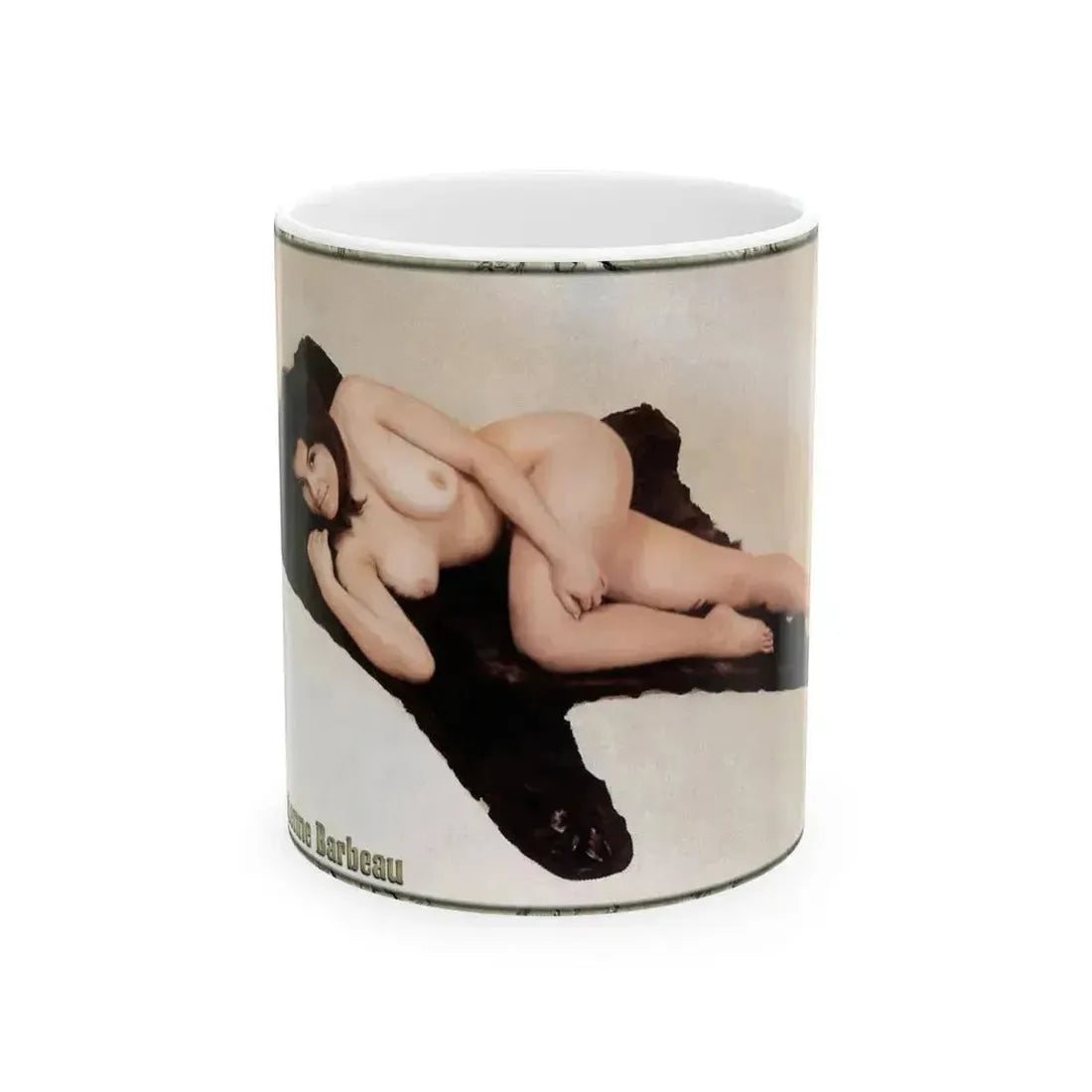 Adrienne Barbeau #50 - Topless (Vintage Female Icon) White Coffee Mug 11oz - Go Mug Yourself