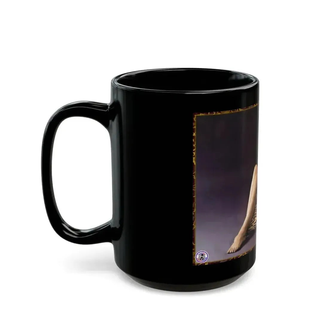 Adrienne Barbeau #55 - Nude (Vintage Female Icon) Black Coffee Mug - Go Mug Yourself