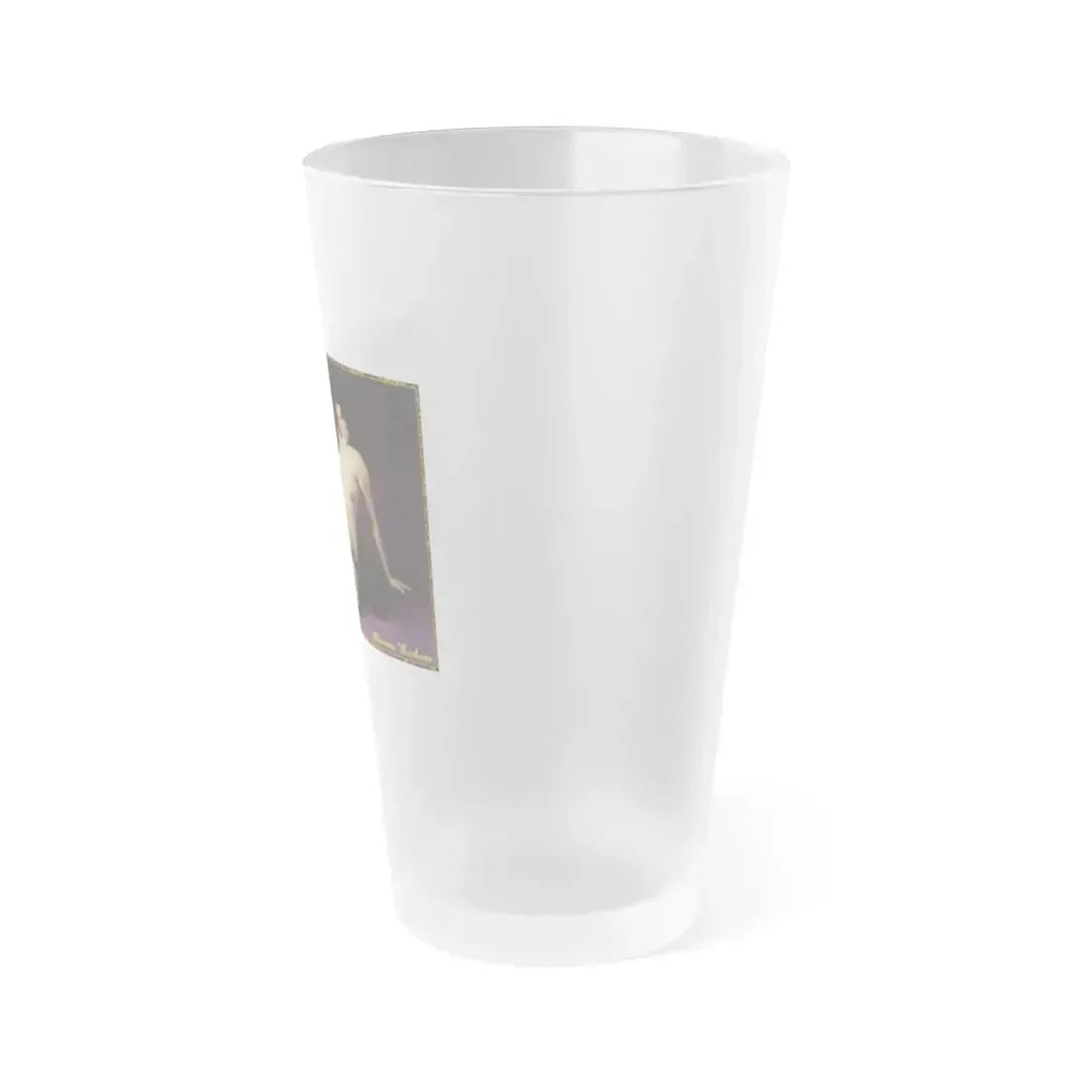 Adrienne Barbeau #55 - Nude (Vintage Female Icon) Frosted Pint Glass 16oz - Go Mug Yourself
