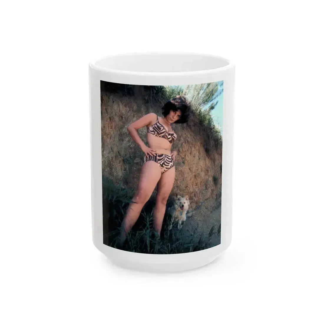 Adrienne Barbeau #56 (Vintage Female Icon) White Coffee Mug 15oz - Go Mug Yourself