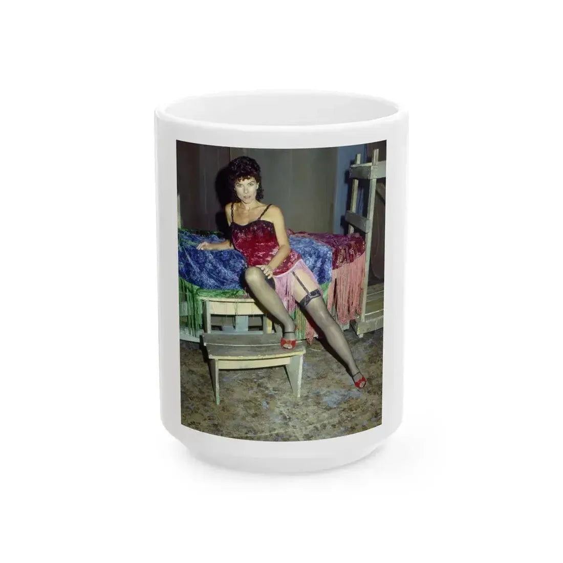 Adrienne Barbeau #65 (Vintage Female Icon) White Coffee Mug 15oz - Go Mug Yourself