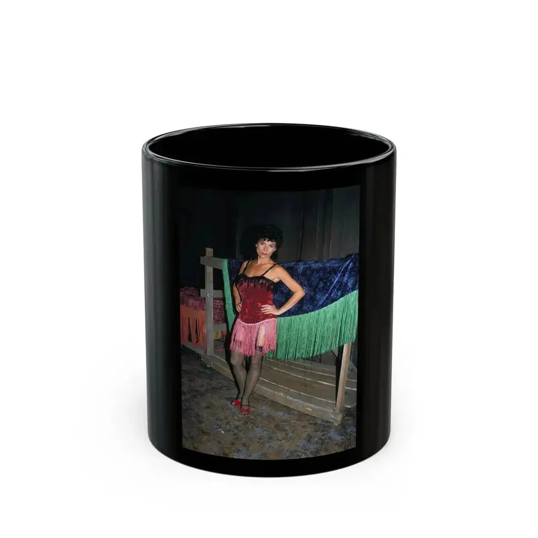 Adrienne Barbeau #70 (Vintage Female Icon) Black Coffee Mug 11oz - Go Mug Yourself