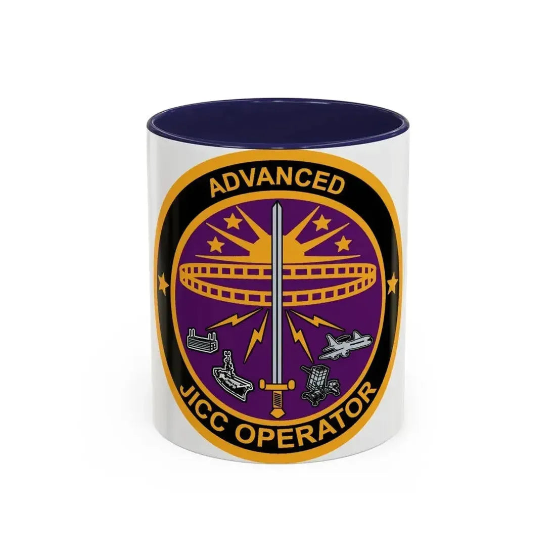 Advanced JICC Operator (U.S. Air Force) Accent Coffee Mug 11oz Navy - Go Mug Yourself