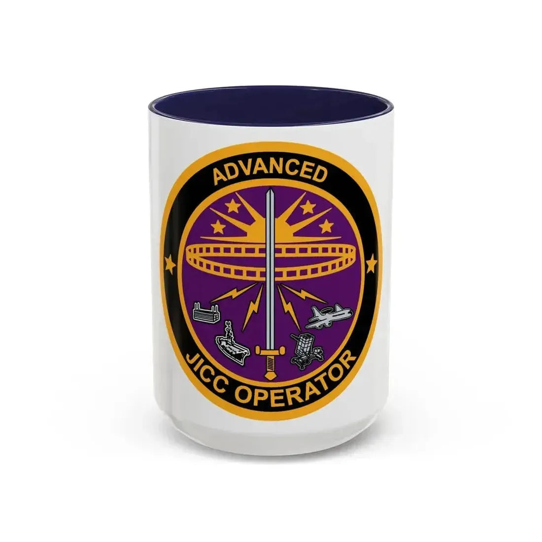 Advanced JICC Operator (U.S. Air Force) Accent Coffee Mug 15oz Navy - Go Mug Yourself