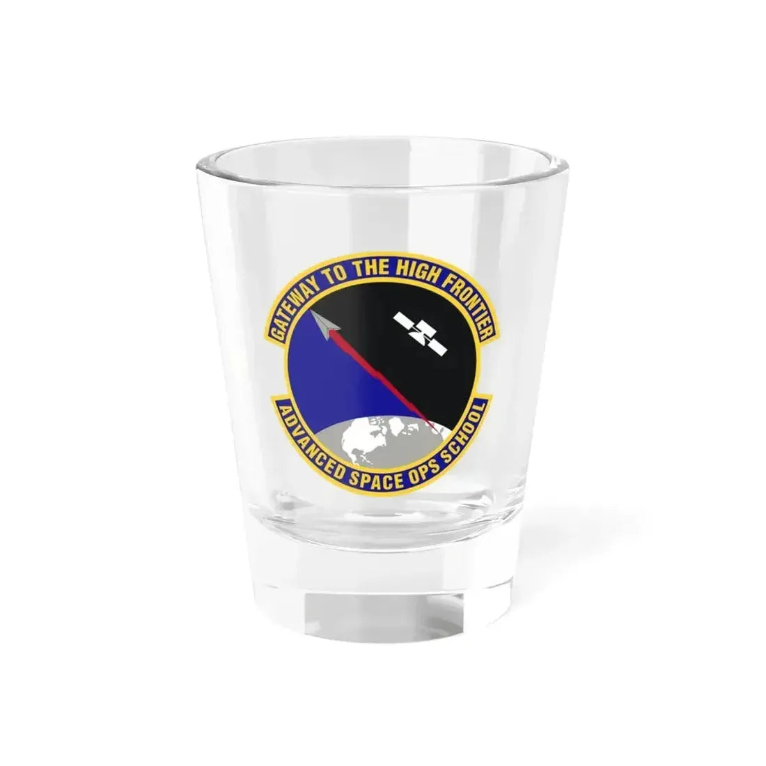 Advanced Space Operations School (U.S. Air Force) Shot Glass 1.5oz 1.5oz - Go Mug Yourself