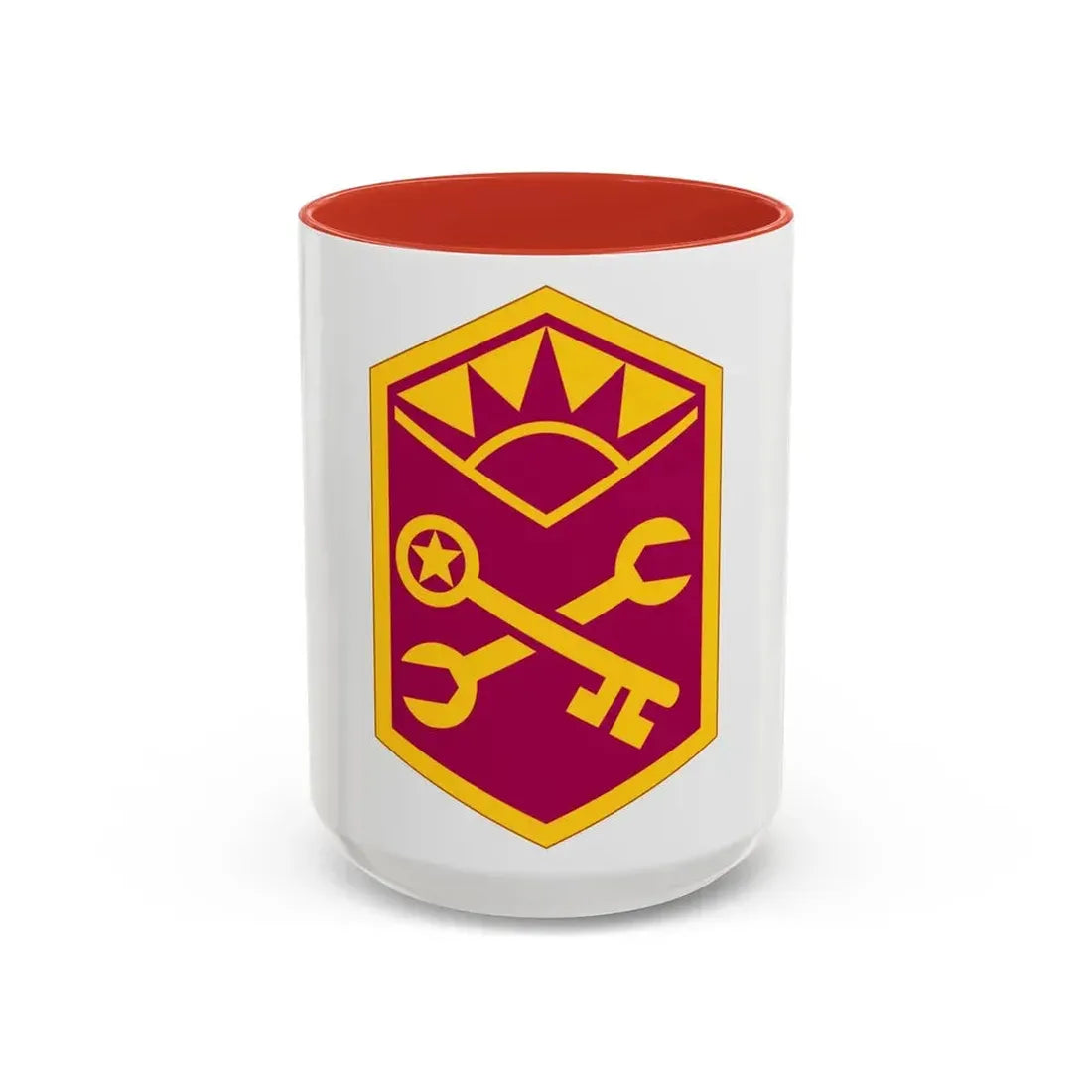 Advanced Weapons Support Command (U.S. Army) Accent Coffee Mug 15oz Red - Go Mug Yourself