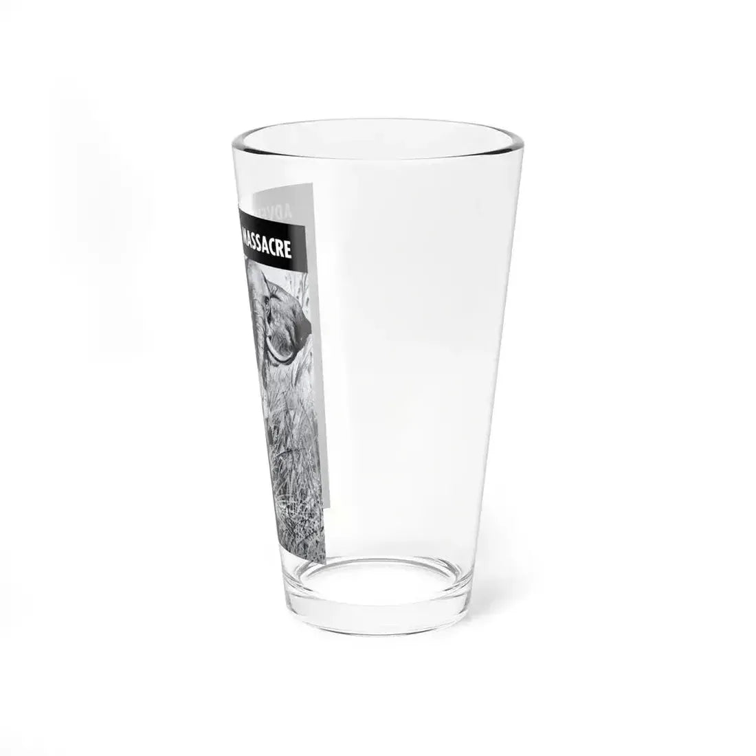 Adventure In Massacre, Peril magazine, June 1957 (Magazine Illustration) Pint Glass 16oz - Go Mug Yourself