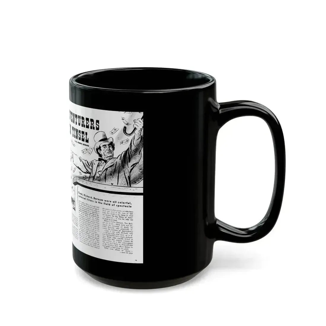 Adventures In Tinsel, Adam magazine, October 1958 - Black Coffee Mug - Go Mug Yourself