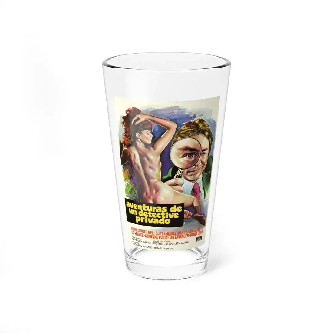 ADVENTURES OF A PRIVATE EYE 1977 Movie Poster - Pint Glass 16oz 16oz - Go Mug Yourself