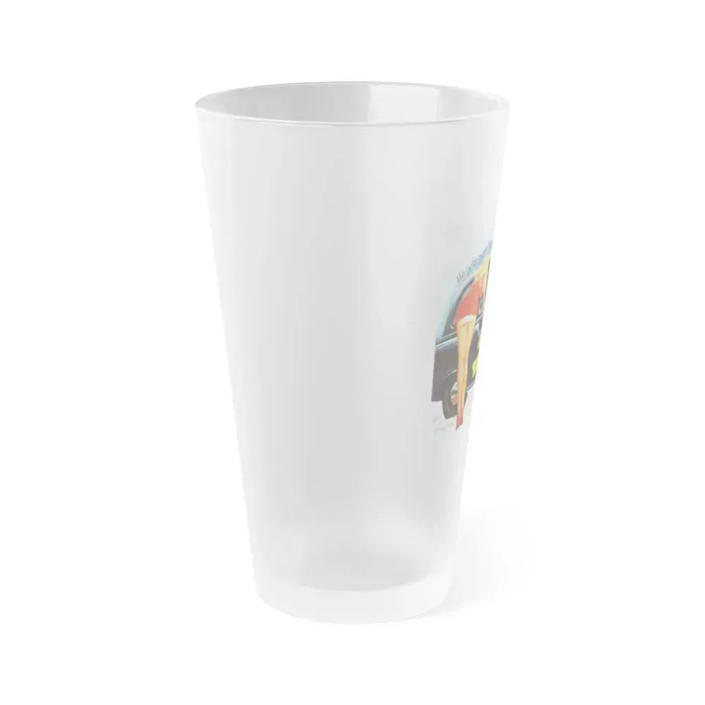 ADVENTURES OF A TAXI DRIVER 1976 Movie Poster - Frosted Pint Glass 16oz - Go Mug Yourself