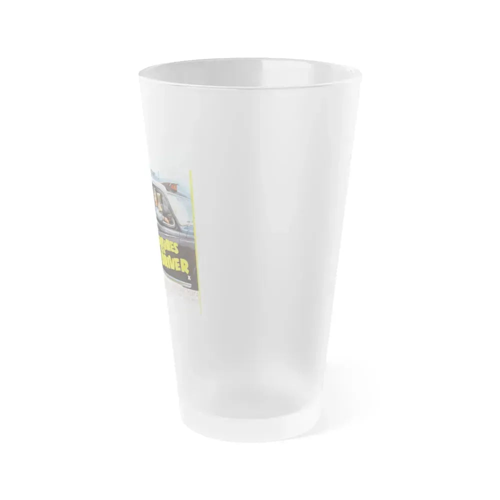 ADVENTURES OF A TAXI DRIVER 1976 Movie Poster - Frosted Pint Glass 16oz - Go Mug Yourself