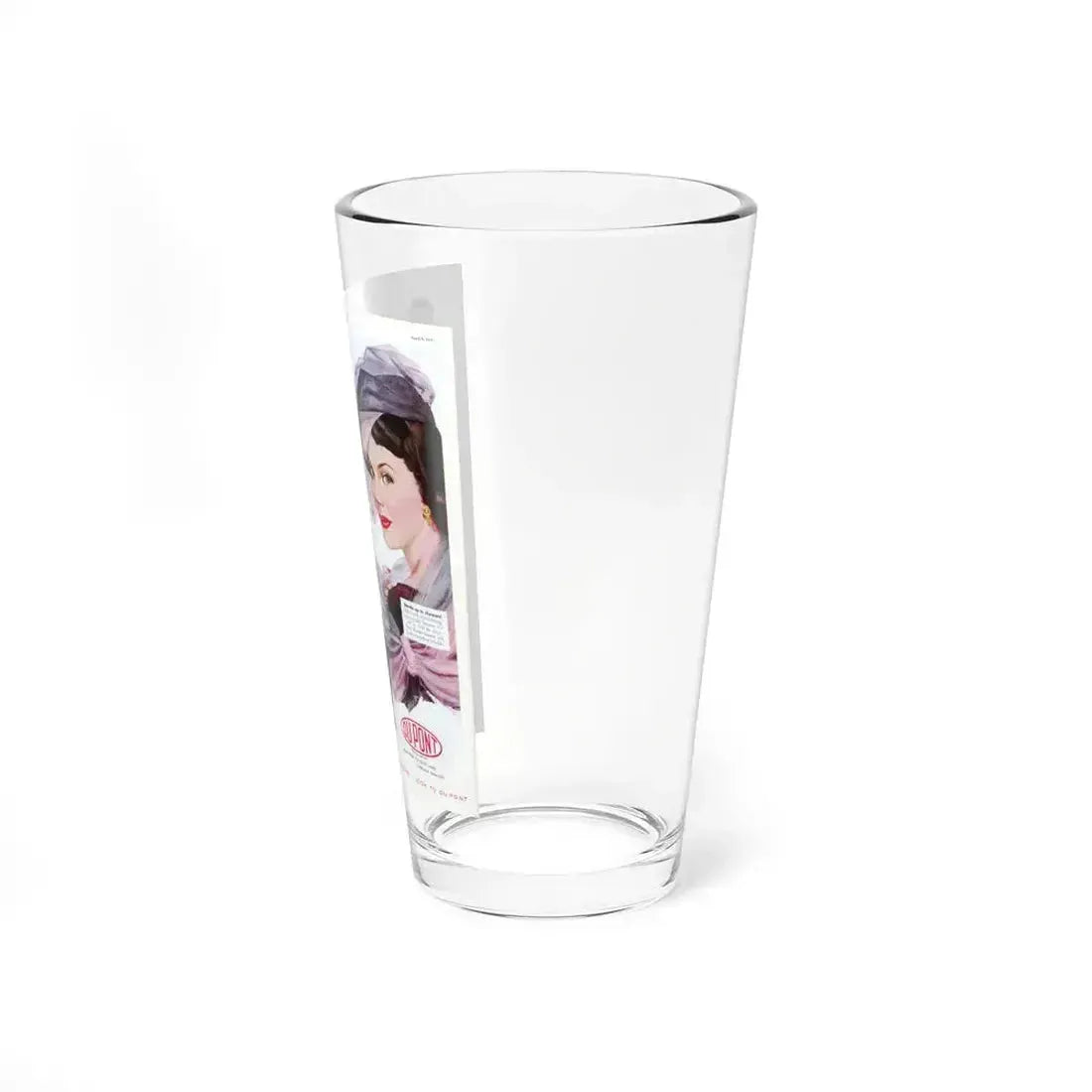 Advertisement for DuPont, Saturday Evening Post, April 9, 1949 (Magazine Illustration) Pint Glass 16oz - Go Mug Yourself