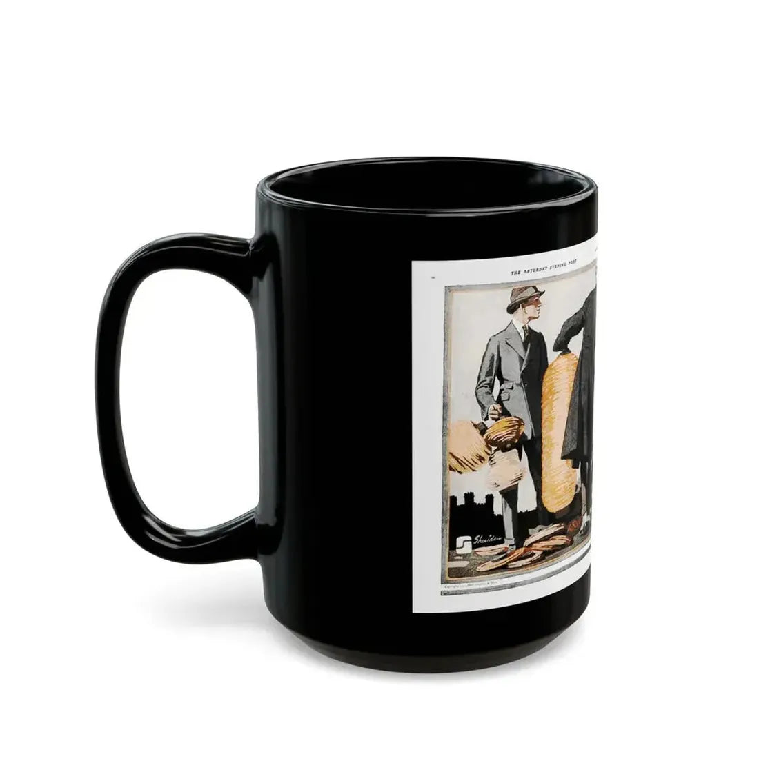 Advertisement for Hart Schaffer & Marx, Saturday Evening Post, March 6, 1920 - Black Coffee Mug - Go Mug Yourself