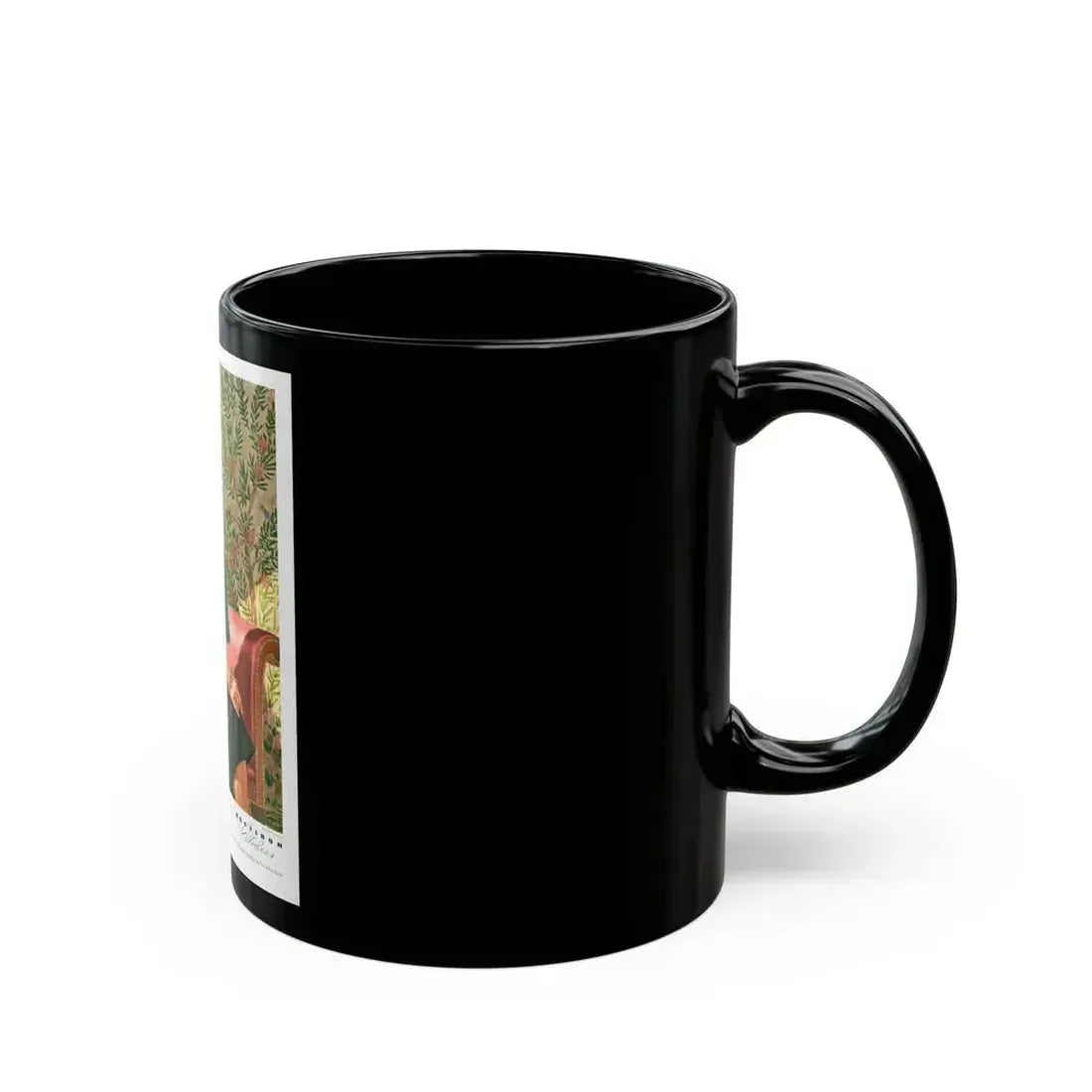 Advertisement for Hockanum Woolens, 1942 - Black Coffee Mug - Go Mug Yourself