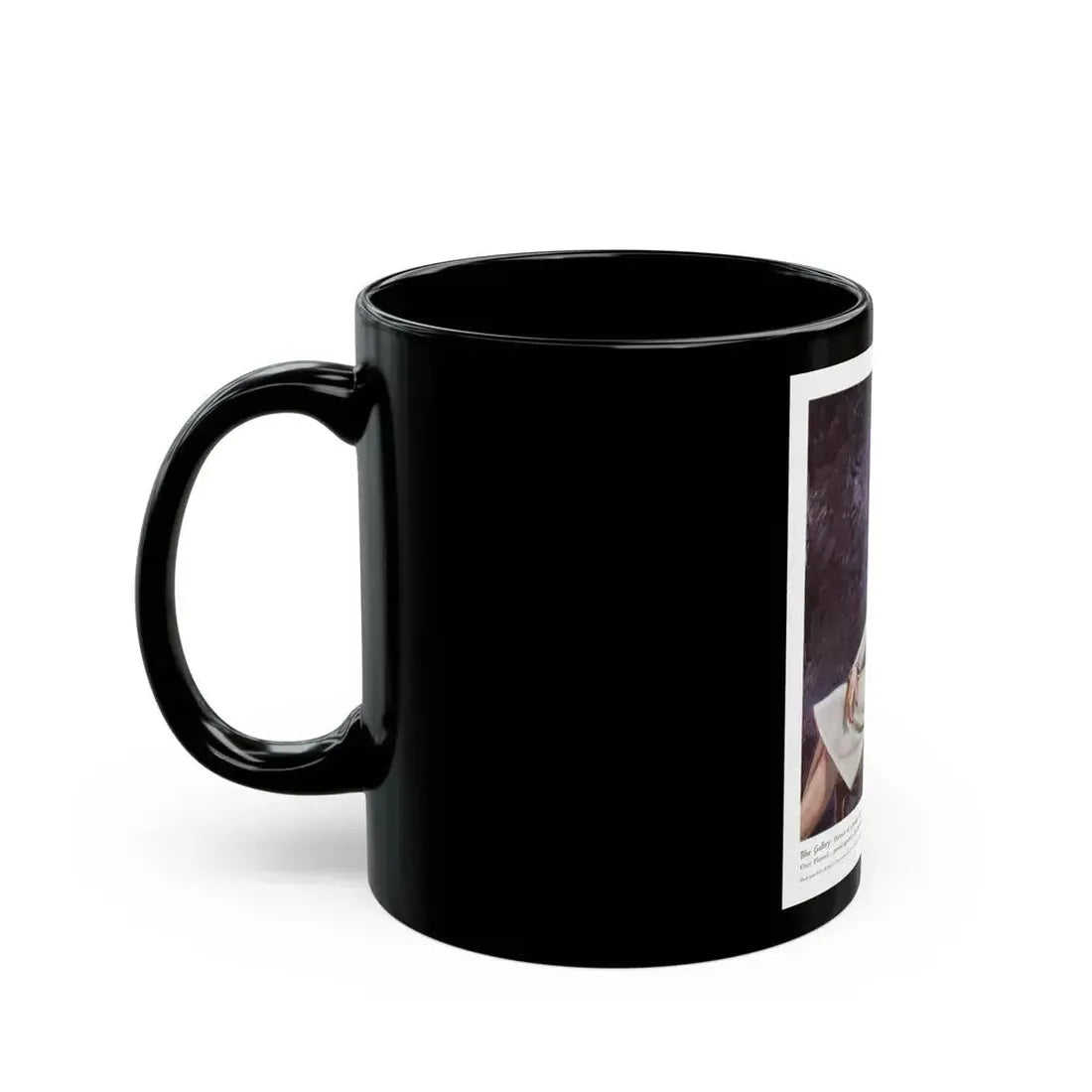 Advertisement for Hockanum Woolens, Harper's Bazaar, February 1942 - Black Coffee Mug - Go Mug Yourself