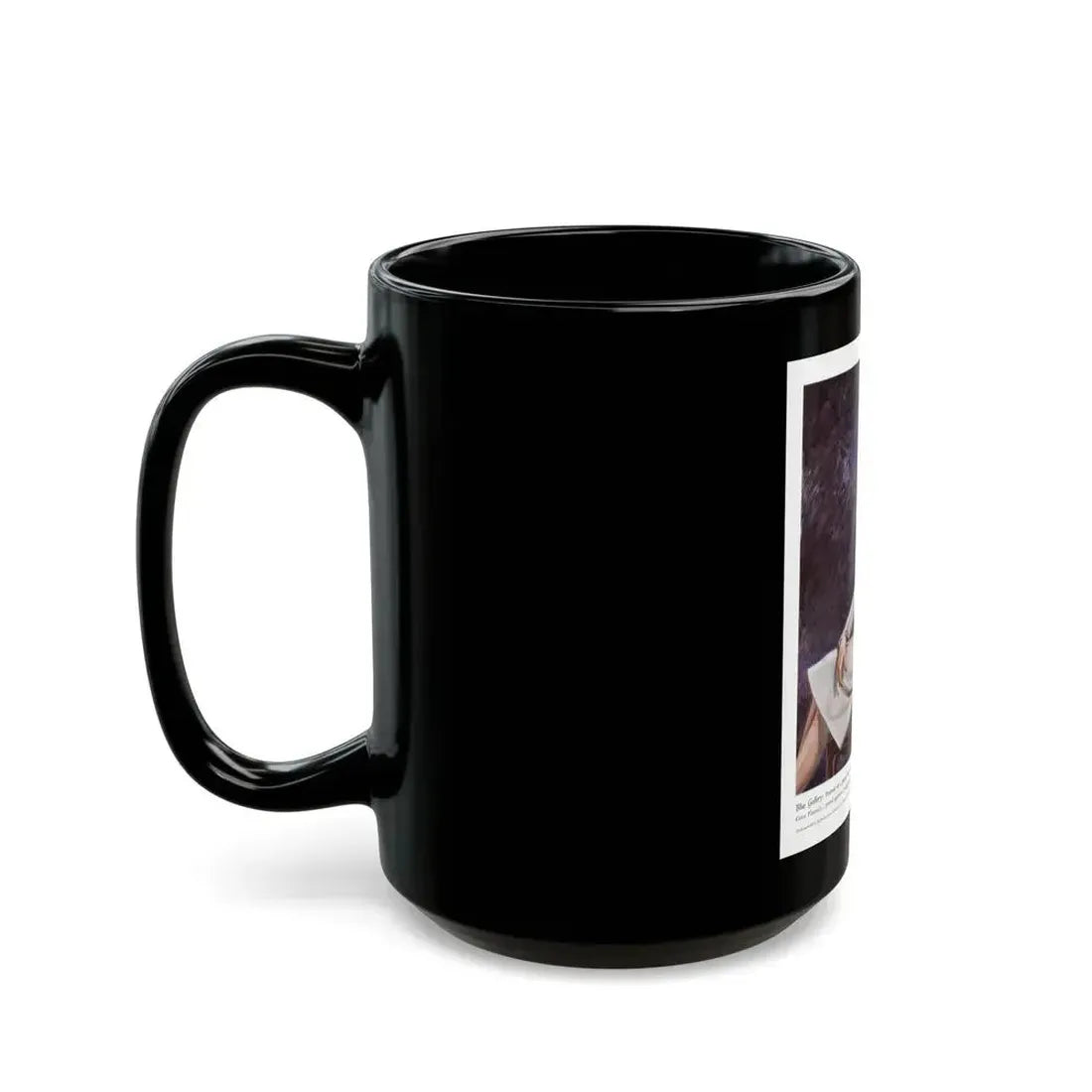 Advertisement for Hockanum Woolens, Harper's Bazaar, February 1942 - Black Coffee Mug - Go Mug Yourself