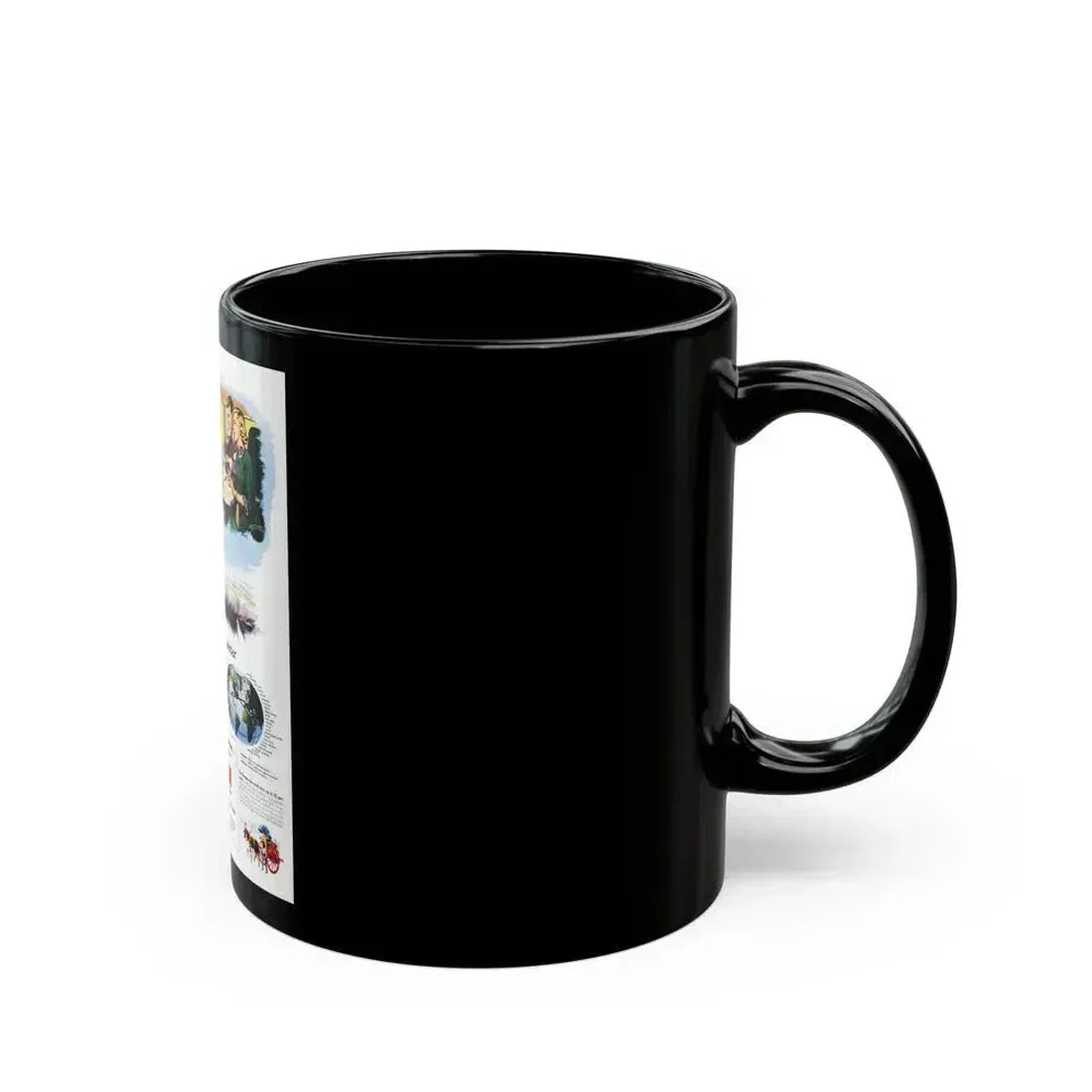 Advertisement for TWA, Saturday Evening Post, November 5, 1949 - Black Coffee Mug - Go Mug Yourself