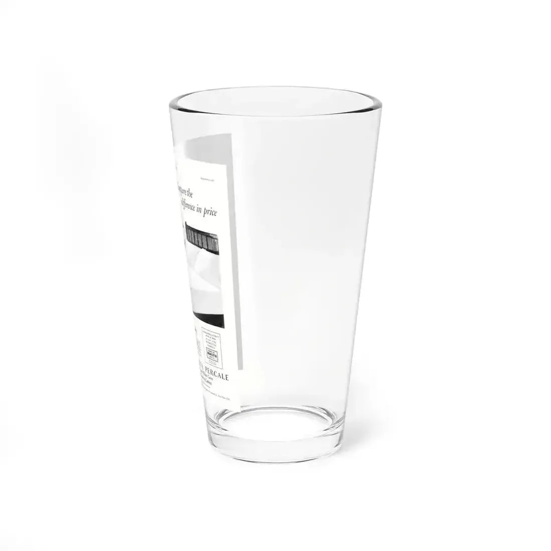 Advertisement for Wamsutta Percale, Ladies' Home Journal, September 1927 (Magazine Illustration) Pint Glass 16oz - Go Mug Yourself