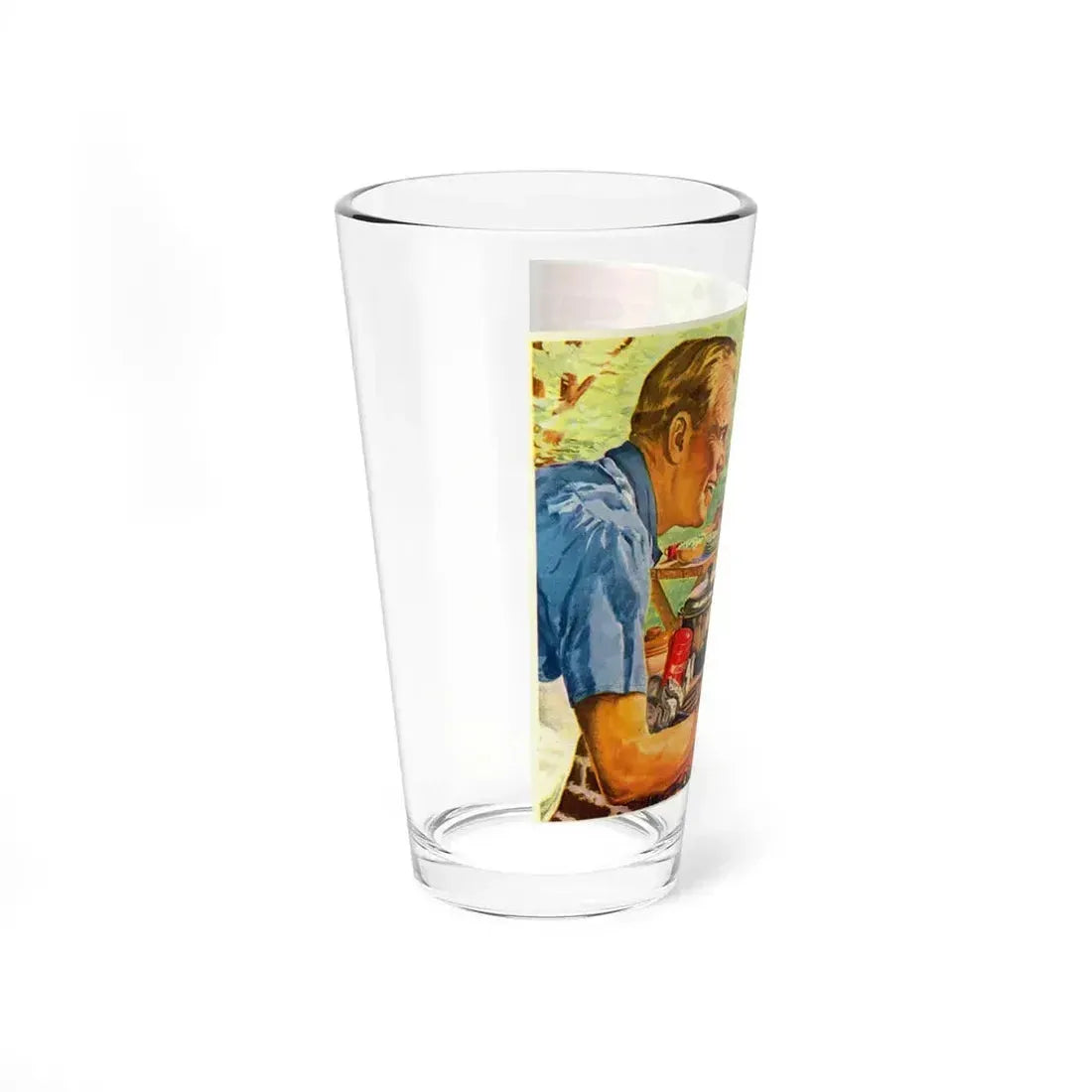 Advertisement from Woman's Day, August 1952 (Magazine Illustration) Pint Glass 16oz - Go Mug Yourself