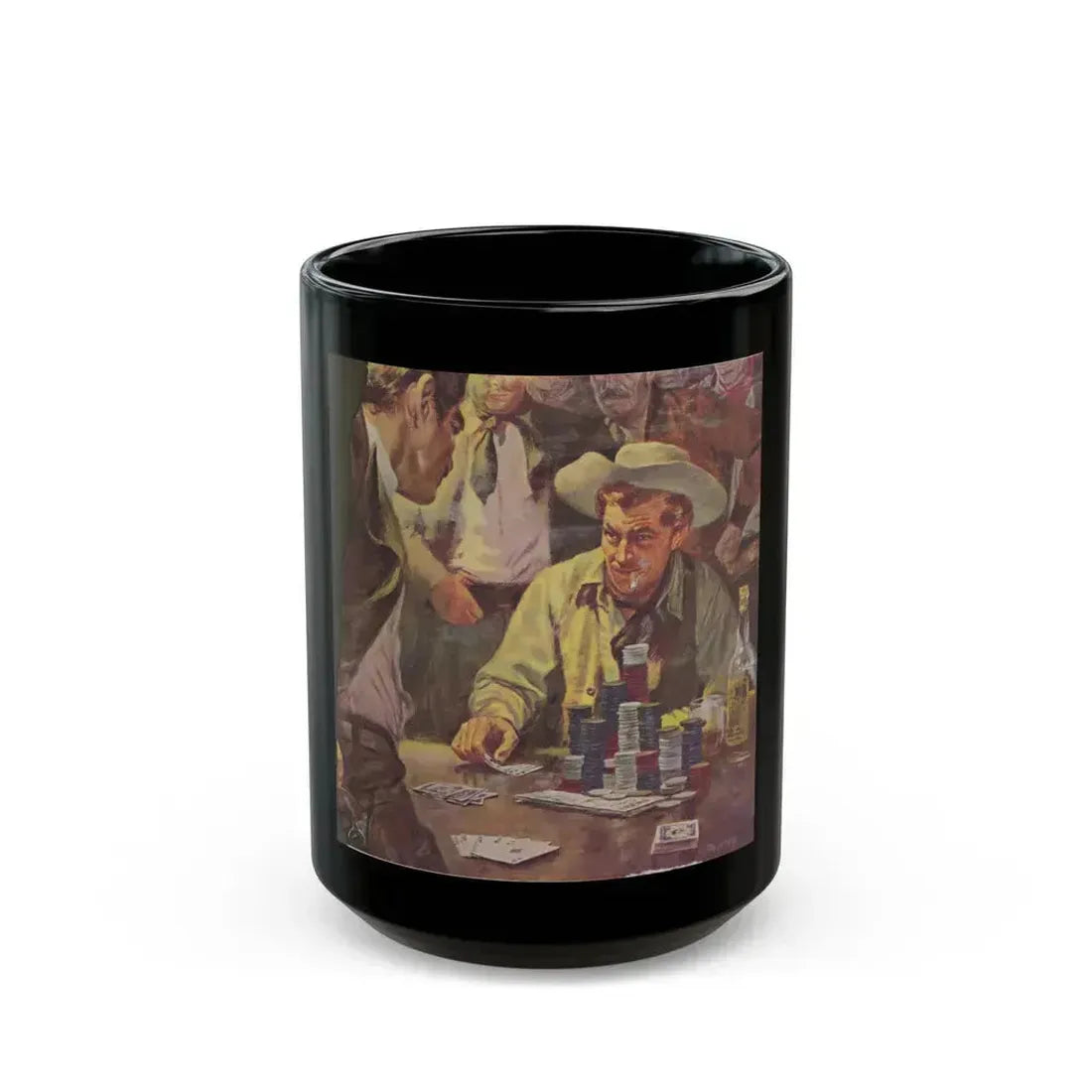 Advertisement illustration - Black Coffee Mug 15oz - Go Mug Yourself