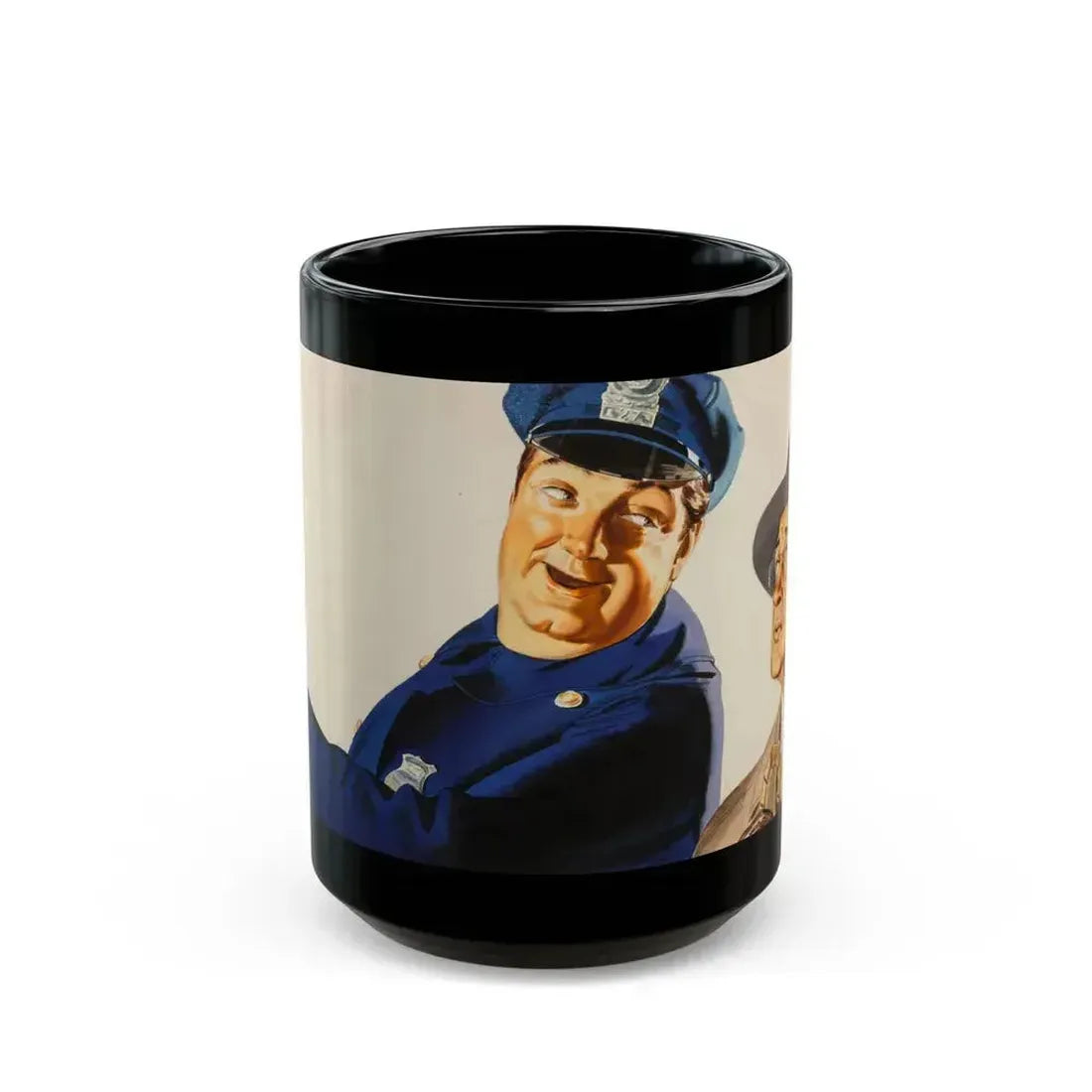 Advertising illustration - Black Coffee Mug 15oz - Go Mug Yourself