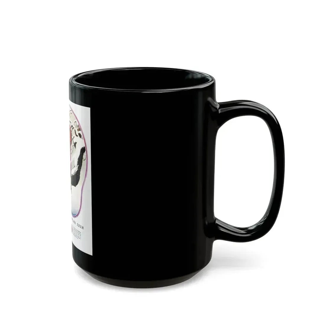 Advertisment for McCallum Hosiery, Harper's Bazaar, December 1924 - Black Coffee Mug - Go Mug Yourself