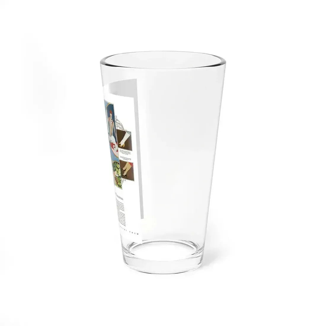 Advertisment for McCallum Hosiery, Harper's Bazaar, June 1926 (Magazine Illustration) Pint Glass 16oz - Go Mug Yourself