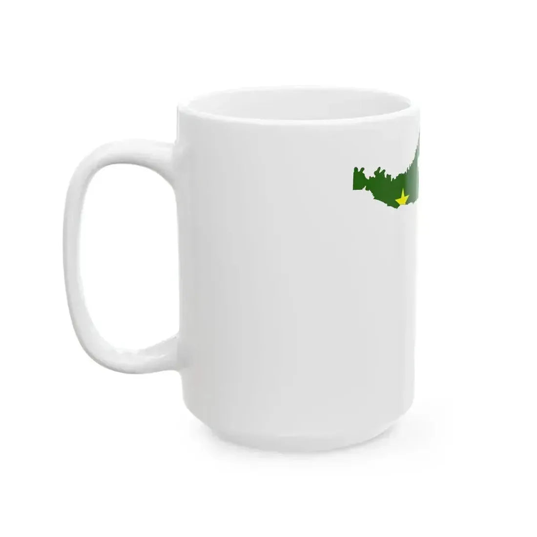Adygea-Flagmap (Russia) White Coffee Mug - Go Mug Yourself