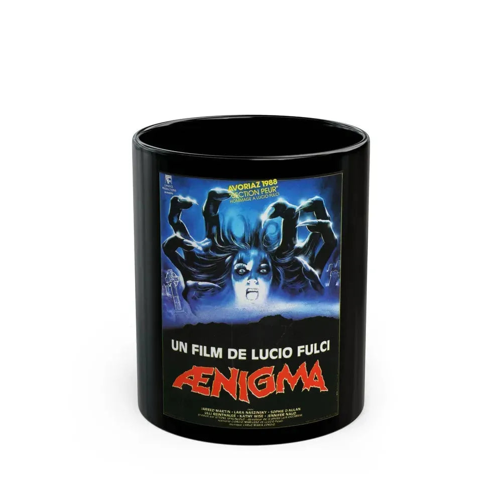AENIGMA 1987 Movie Poster - Black Coffee Mug 11oz - Go Mug Yourself