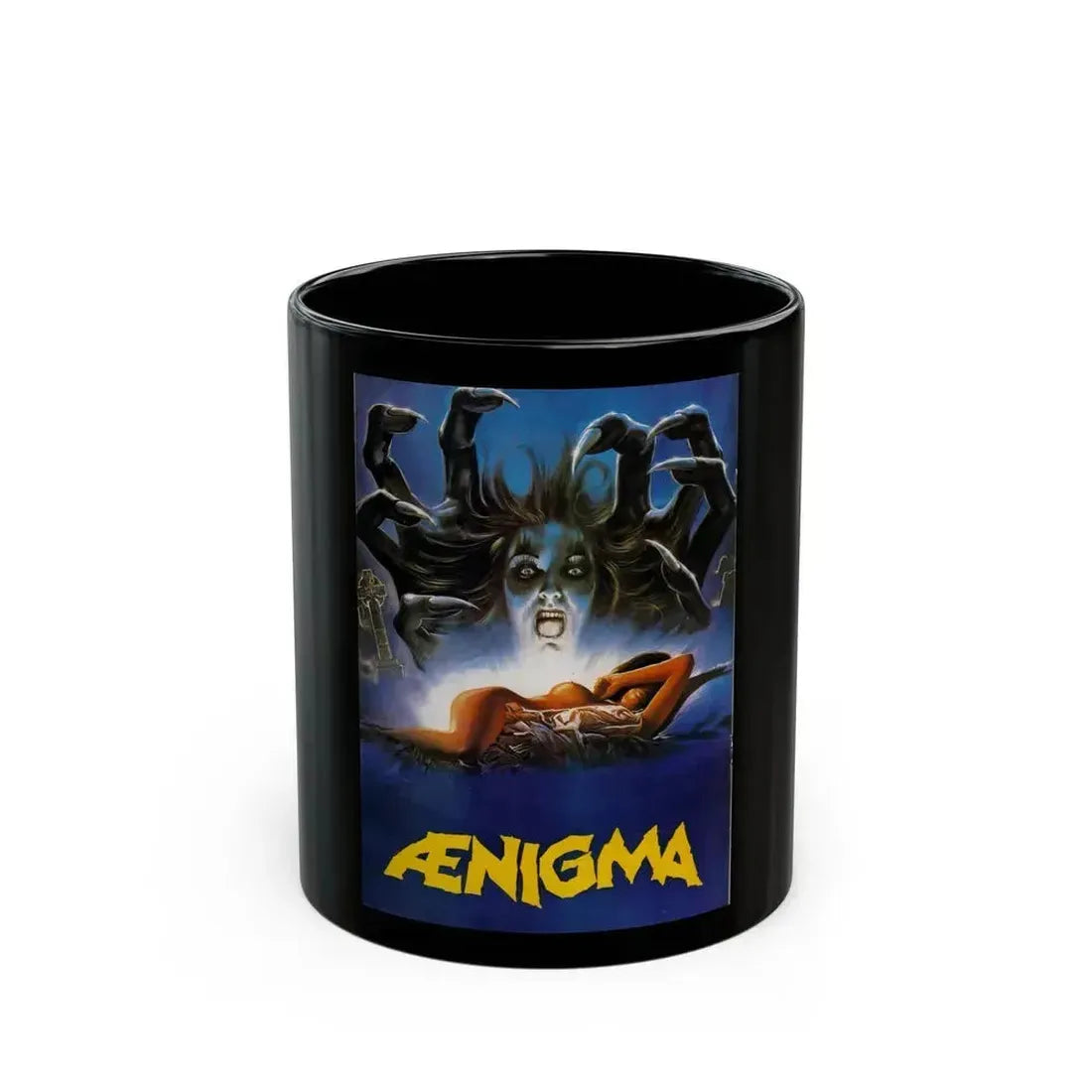 AENIGMA (2) 1987 Movie Poster - Black Coffee Mug 11oz - Go Mug Yourself