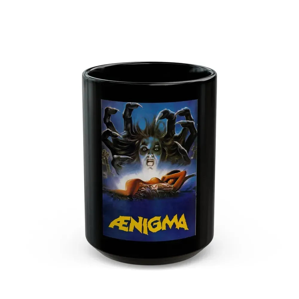 AENIGMA (2) 1987 Movie Poster - Black Coffee Mug 15oz - Go Mug Yourself