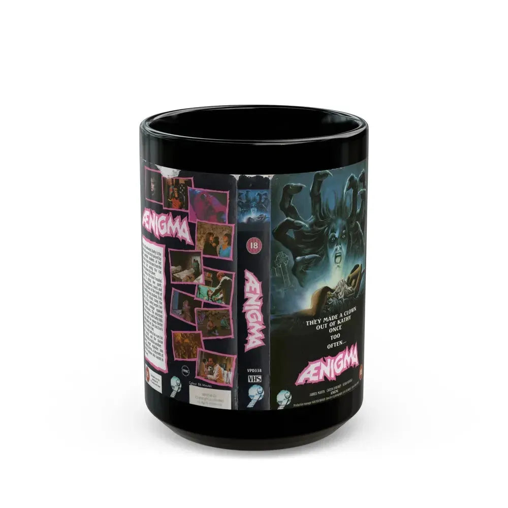 AENIGMA (VHS COVER) - Black Coffee Mug 15oz - Go Mug Yourself