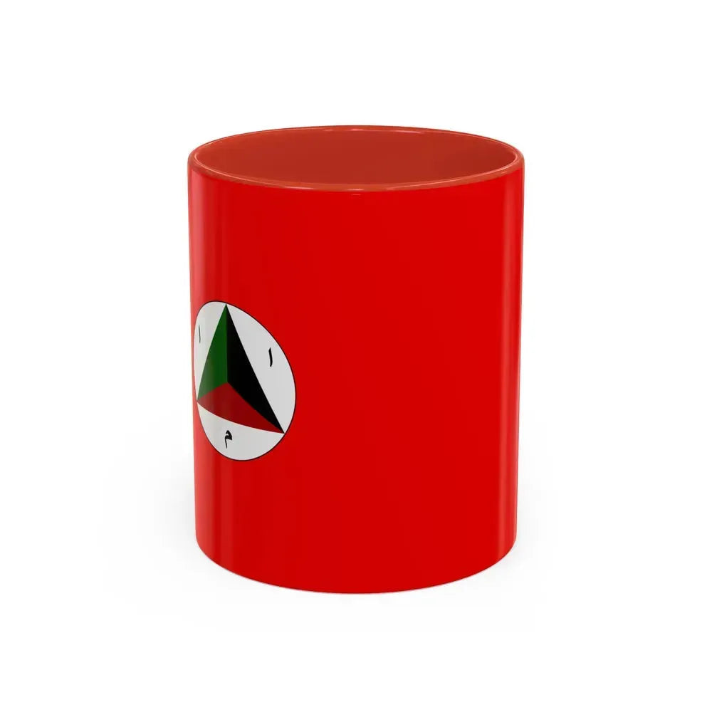 Afghan Army Flag 1978 - Accent Coffee Mug 11oz Red - Go Mug Yourself