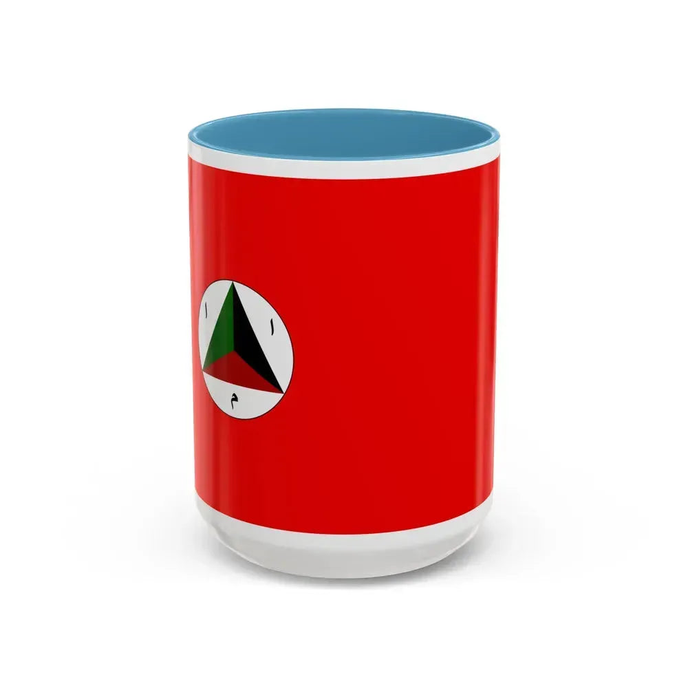 Afghan Army Flag 1978 - Accent Coffee Mug 15oz Light Blue - Go Mug Yourself