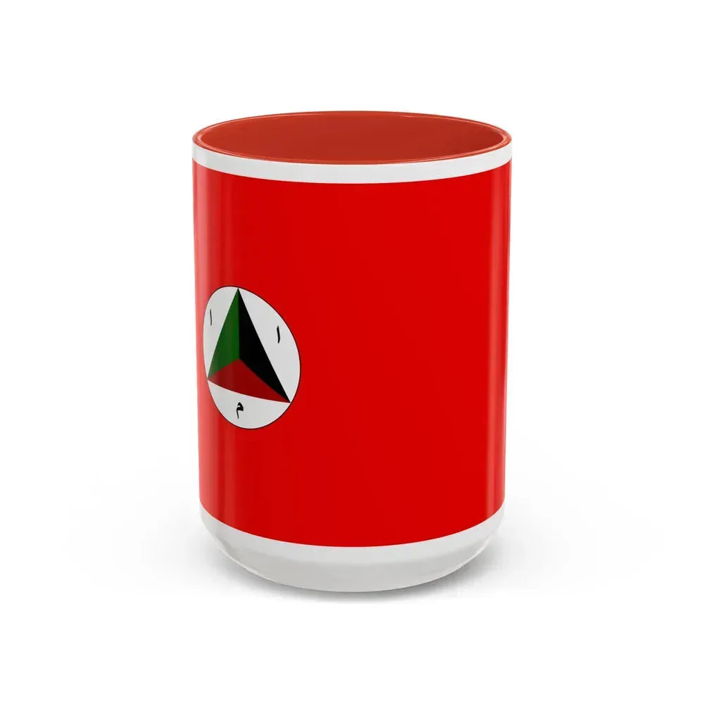 Afghan Army Flag 1978 - Accent Coffee Mug 15oz Red - Go Mug Yourself
