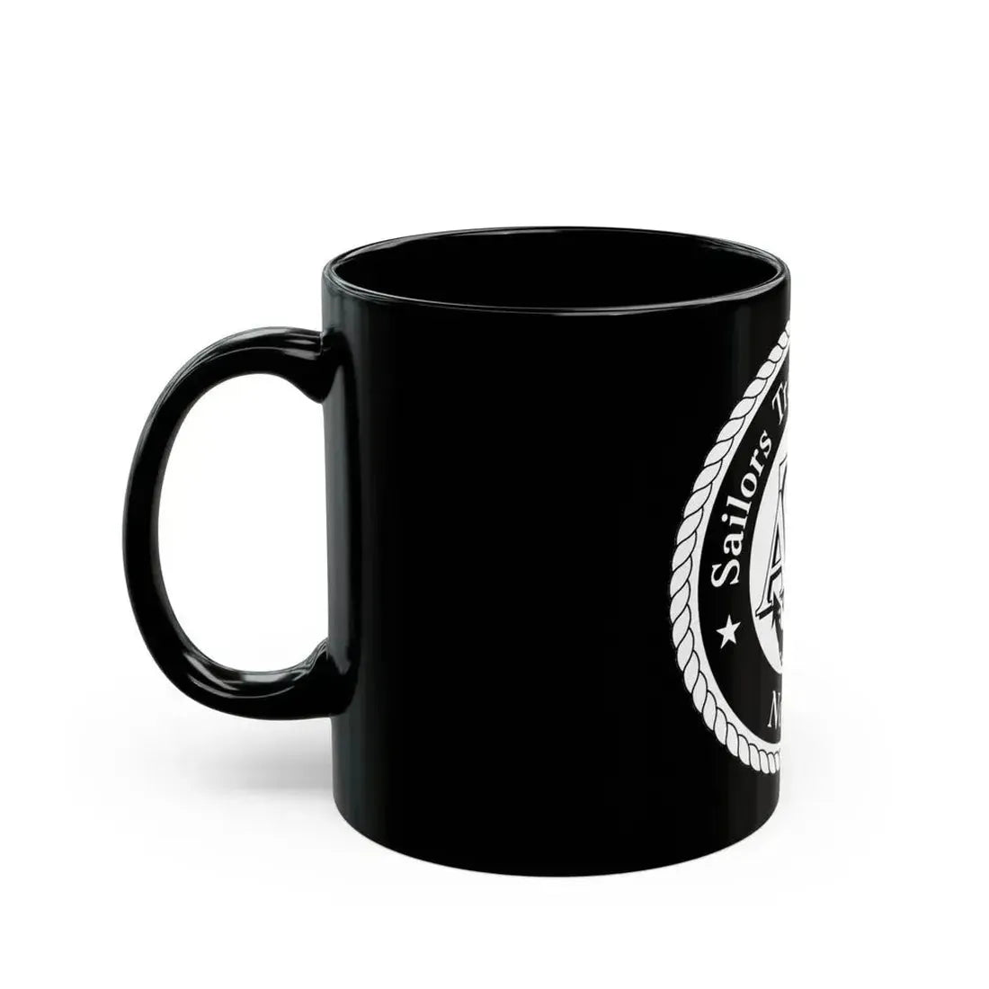 AFLOAT Training Group ATG Norfolk BW (U.S. Navy) Black Coffee Mug - Go Mug Yourself