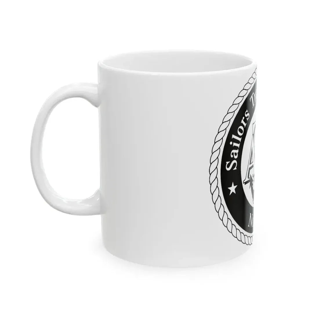 AFLOAT Training Group ATG Norfolk BW (U.S. Navy) White Coffee Mug - Go Mug Yourself