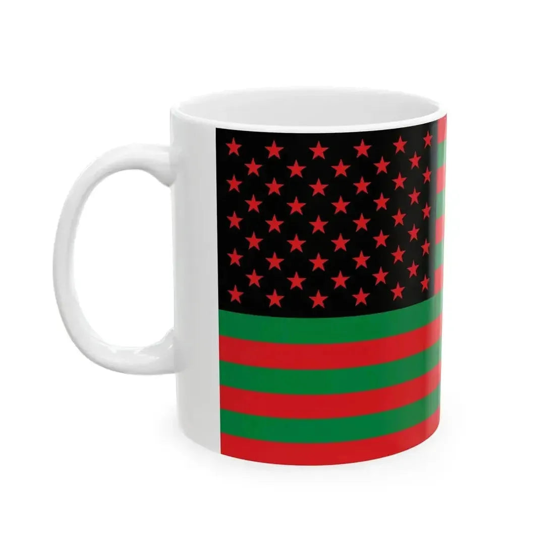 African America Flag 2 (United States) White Coffee Mug - Go Mug Yourself