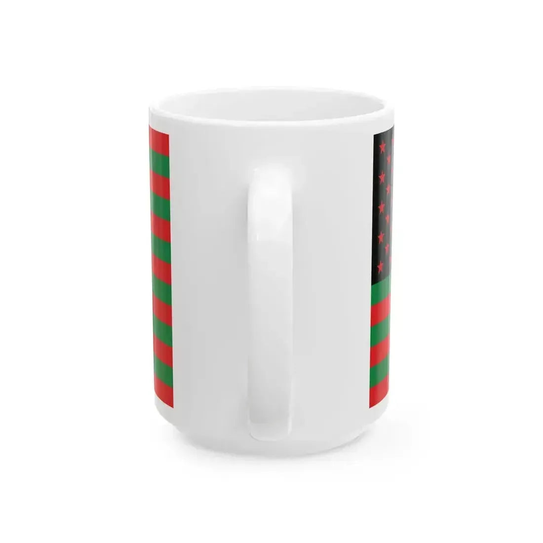 African America Flag 2 (United States) White Coffee Mug - Go Mug Yourself
