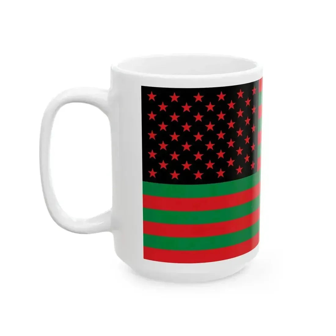 African America Flag 2 (United States) White Coffee Mug - Go Mug Yourself