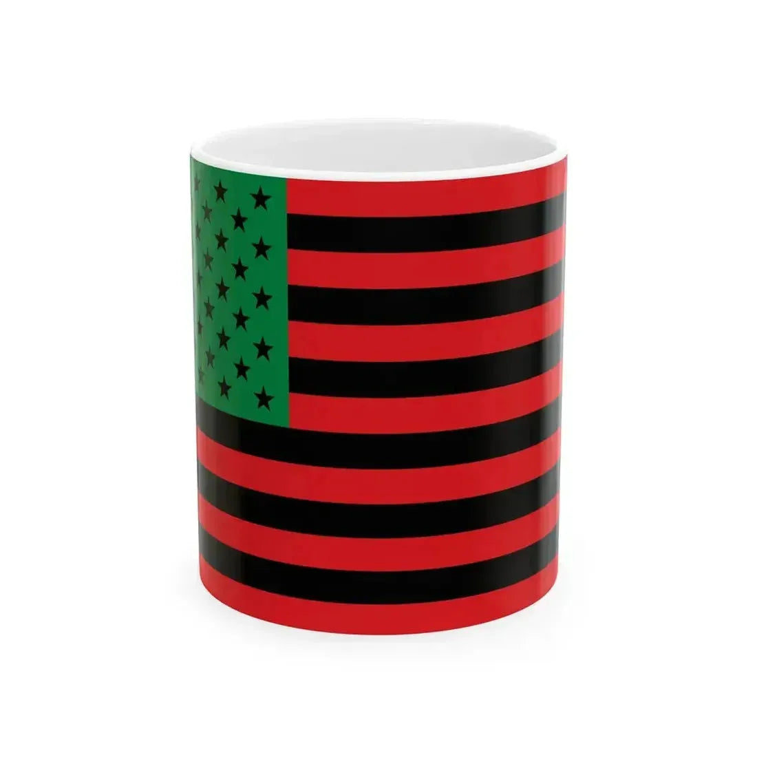 African America Flag (United States) White Coffee Mug 11oz - Go Mug Yourself