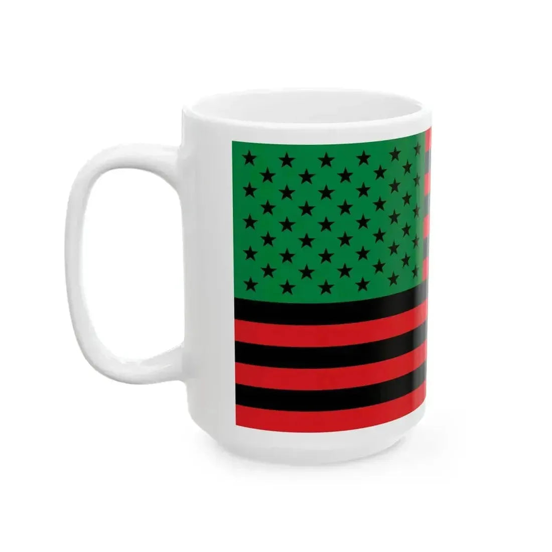 African America Flag (United States) White Coffee Mug - Go Mug Yourself