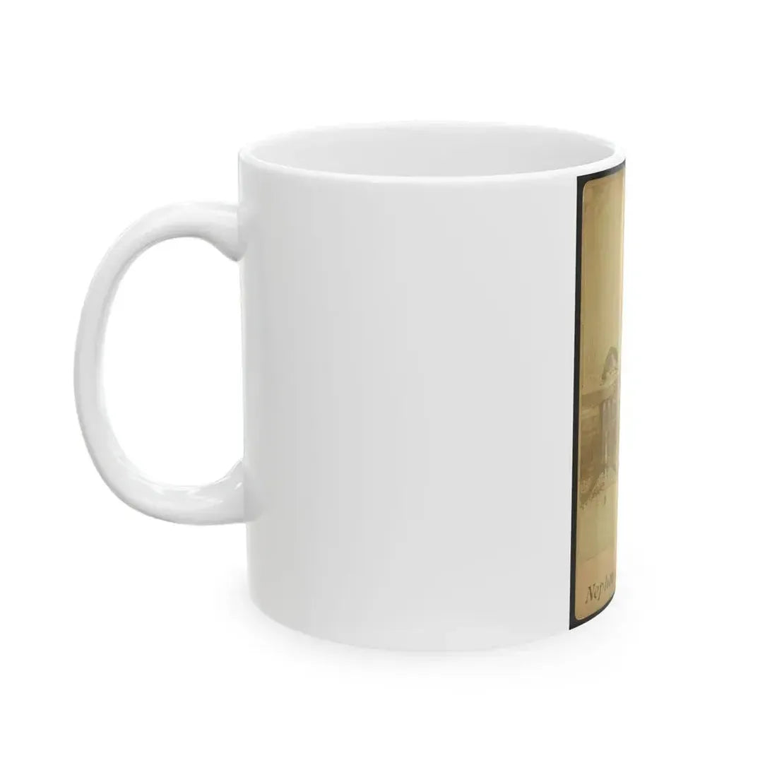 African American Soldier, Full-Length Portrait, Wearing Gar Medal, Standing Next To Table (U.S. Civil War) White Coffee Mug - Go Mug Yourself