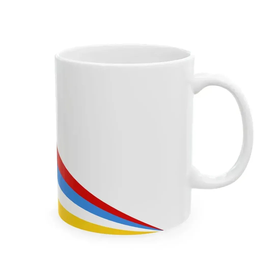 Afsharid Imperial Standard 4 Stripes (Iran) White Coffee Mug - Go Mug Yourself